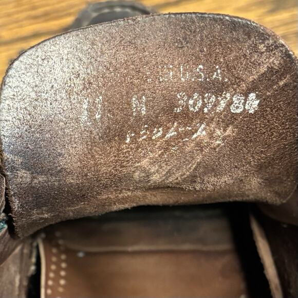 Vintage Dexter Brown Leather Chukka Ankle Boots Men’s 11 Made In USA - Picture 5 of 8